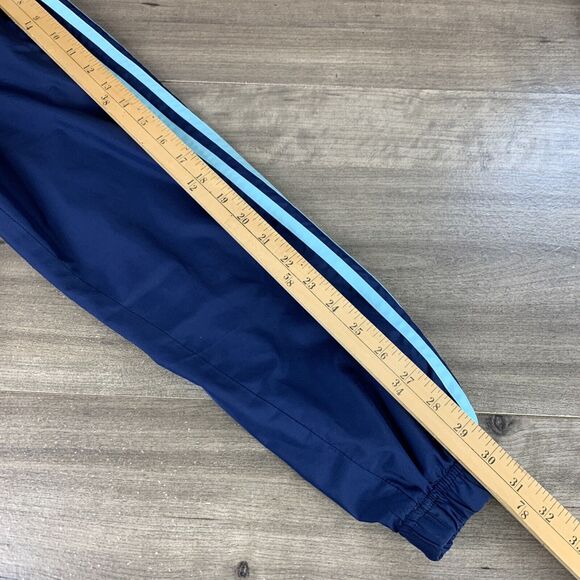 Adidas Mens Hoodie Jacket Size Large Navy Blue Three Striped Lined Lightweight - Picture 12 of 12